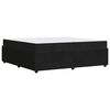 vidaXL Рамка за легло с матрак Черно 200 x 200 cm текстил