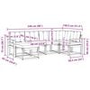 vidaXL Комплект дивани за открито 6 pcs Натурален и Крема