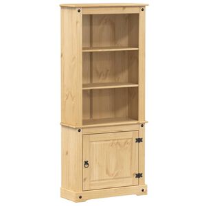 vidaXL Висок шкаф Corona, 74x38x170 см, бор масив