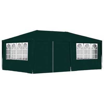 vidaXL Професионална парти шатра със стени 4x6 м зелена 90 г/м²