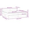 vidaXL Box Spring легло с матраци Розово 180x210 cm Кадифе