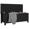 vidaXL Кутия за съхранение черен гланц 105x40x45 см инженерно дърво