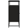 vidaXL Бюфет черен 100x35x80 см инженерно дърво