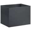 vidaXL Градинска саксия Антрацит 40 x 30 x 30 см