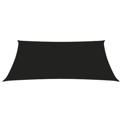 vidaXL Платно-сенник, Оксфорд текстил, трапец, 3/4x3 м, черно