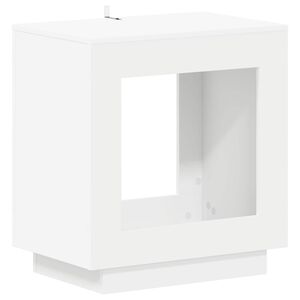 vidaXL Странична маса Бяло 60 x 40 x 65 см Инженерна дървесина