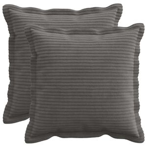 vidaXL Калъфка за възглавница 2 бр. HOUTEN Тъмносиво 30 x 30 cm