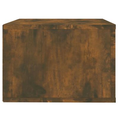 vidaXL Нощно шкафче за стенен монтаж, опушен дъб, 50x36x25 см