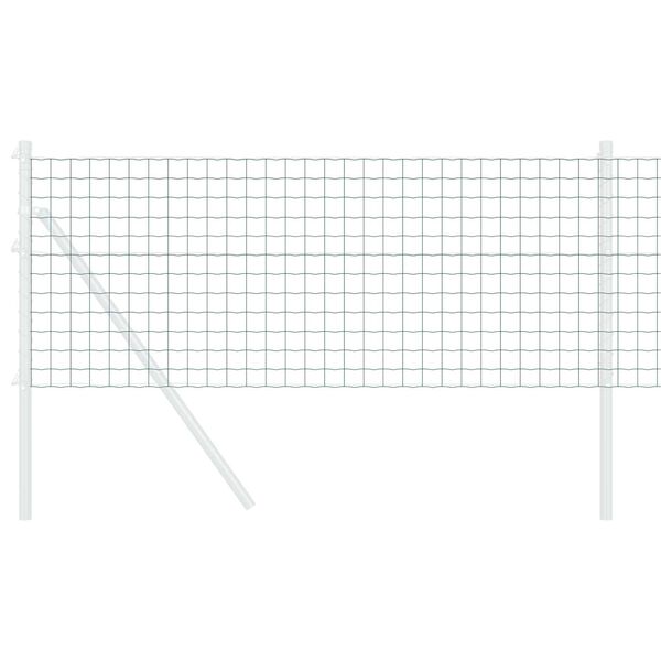 vidaXL Европейска ограда Зелен 0.6 x 25 м Желязо с PVC покритие
