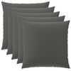 vidaXL Калъфка за възглавница 6 pcs HEERLEN Антрацит 80 x 80 cm