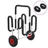 vidaXL SUP количка за 2 дъски за сърф, 90 кг, алуминий