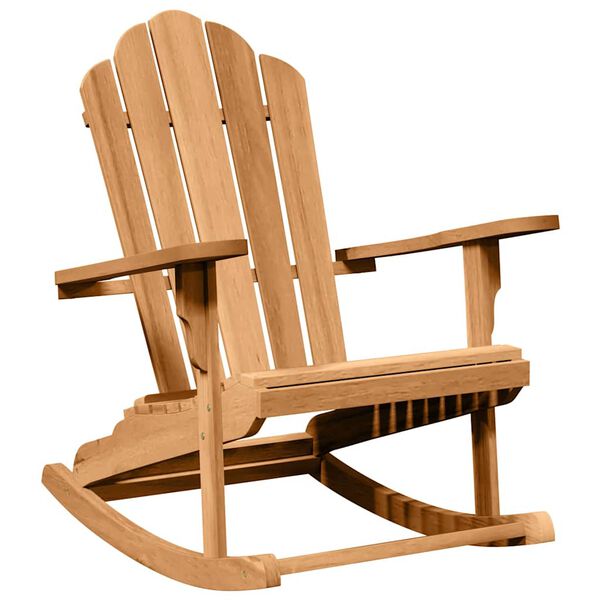 vidaXL Люлеещ се стол Adirondack 2 pcs Кафяво 100 x 77 x 99 см