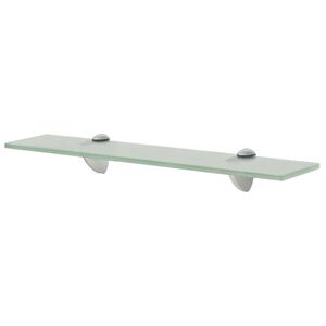 vidaXL Подвижен рафт, стъкло, 50 x 10 см, 8 мм