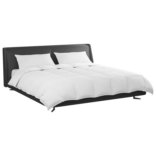 vidaXL Комплект завивки с възглавница 3 pcs Бяло Пухени пера