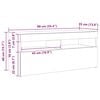 vidaXL ТВ шкаф с LED осветление, сив сонома, 90x35x40 см