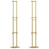 vidaXL Стендове за търговски прояви 2 бр. Златист 30 x 23,5 x 210 см