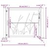 vidaXL Градинска порта, антрацит, 100x100 см, стоманен дизайн с трева