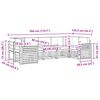vidaXL Комплекти дивани 7 pcs Натурален и Крема Солидно акациево дърво