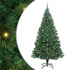 vidaXL С изкуствено коледно дърво с 300 LED светодиода Зелен 210 cm