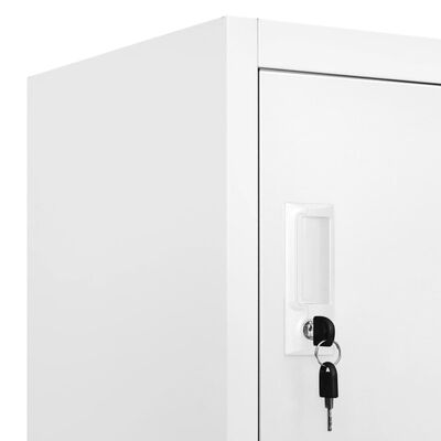vidaXL Заключващ се шкаф с 18 отделения, метал, 90x40x180 см