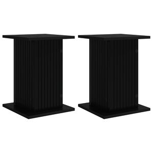 vidaXL Стойка за растения 2 бр. Черно 30,5 x 30 x 43 см