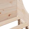 vidaXL Рамка за легло без матрак, 90x190 см, масивна чамова дървесина