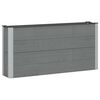 vidaXL Градинска повдигната леха Сиво 150 x 30 x 72 см WPC и алуминий