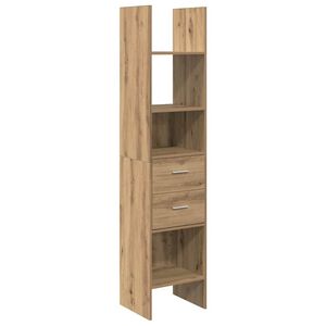 vidaXL Шкаф за книги 2 нива 40 x 35 x 180 см Инженерна дървесина