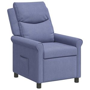 vidaXL Разтегателен стол Дънково син 69 x 93 x 102 cm Текстил