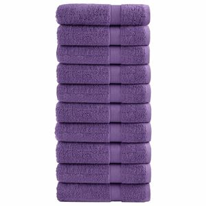 vidaXL Премиум кърпи за ръце SOLUND 10 бр лилави 50x100 см 600 gsm