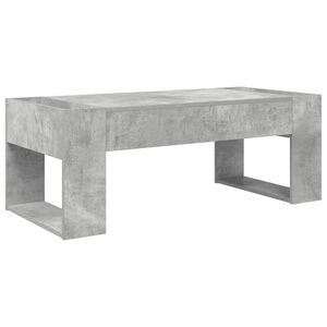vidaXL Масичка за кафе Циментено сиво 110 x 50 x 41 см