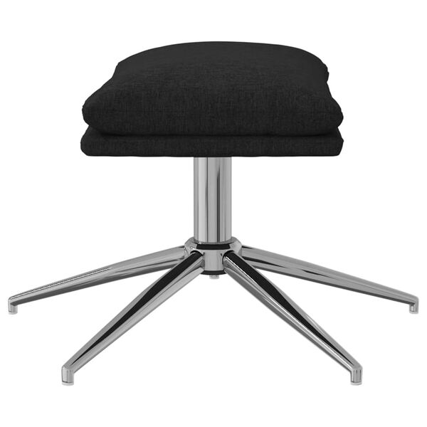 vidaXL Табуретка, черна, 60x60x35 см, плат