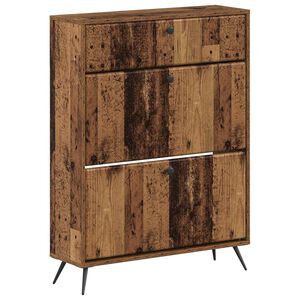 vidaXL Шкаф за обувки BREDA 78 x 24 x 103 см Инженерна дървесина