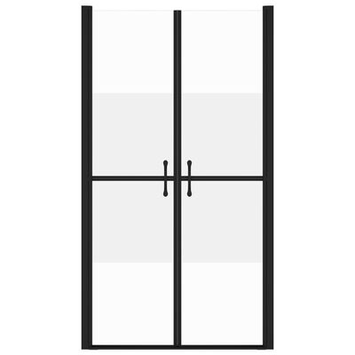 vidaXL Врата за душ, полуматирано ESG стъкло, (83-86)x190 см