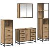vidaXL Комплект мебели за баня 4 pcs дъб артизан Инженерно дърво