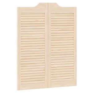vidaXL Врати с люлеещо се отваряне Натурално 100 x 40 cm