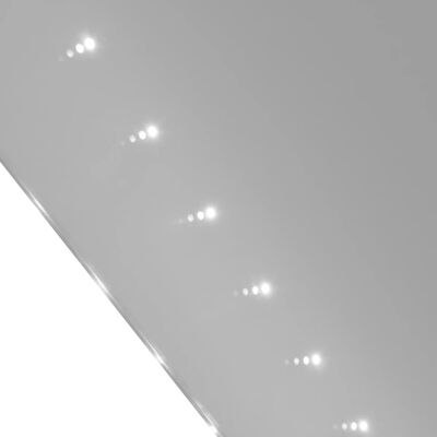 Стенно огледало за баня със LED светлини, 100 x 60 см (Д х В)