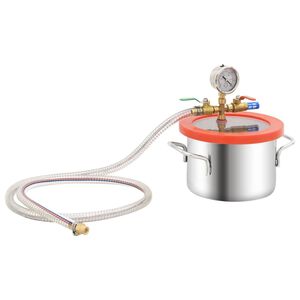 vidaXL Вакуумна камера от неръждаема стомана 3,7 л