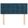 vidaXL Горна табла за легло, тъмносиня, 90x5x78/88 см, кадифе