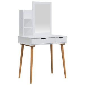 vidaXL Комплект тоалетно шкафче FAUSKE 3 бр. Бяло 76 x 50 x 143 см