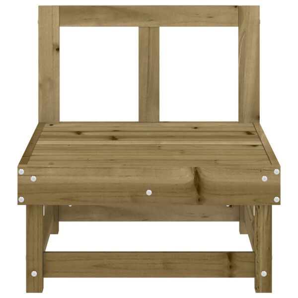 vidaXL Градински средни дивани, 2 бр, импрегниран бор