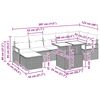 vidaXL Градински Софа Комплект 8 pcs Светлосиво Полиратан