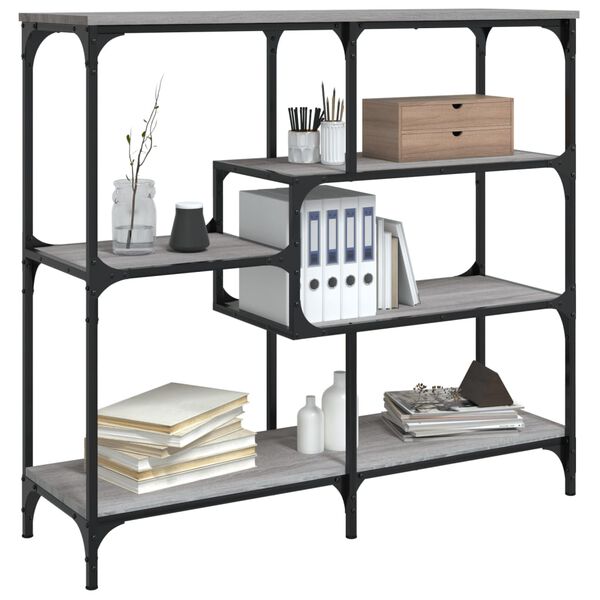 vidaXL Конзолна маса, сив сонома, 103x32x95 см, инженерно дърво