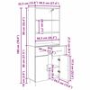 vidaXL Висок шкаф Старо дърво 69,5 x 34 x 180 см Инженерно дърво