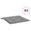 vidaXL Възглавници за столове 4 бр сиви 50x50x3 см Оксфорд плат