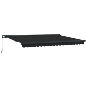 Прибираща се тента Антрацит и сив 400 &times; 300 cm Платно и алуминий
