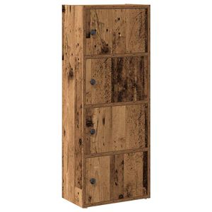 vidaXL Библиотека, старо дърво, 40x24x102 см, инженерно дърво