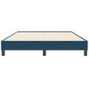 vidaXL Box Spring Легло без матрак Тъмно синьо 160x210 cm Кадифе