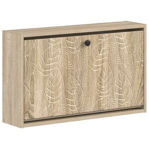 vidaXL Стенно шкафче за обувки DELFT 71 x 17 x 43 см Дъб сонома