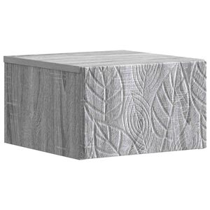 vidaXL Спален шкаф с монтаж на стена Сив Сонома 49 x 34,5 x 20 см